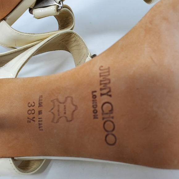 Jimmy Choo White Patent Pumps - Picture 6 of 8